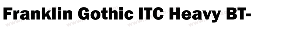 Franklin Gothic ITC Heavy BT字体转换